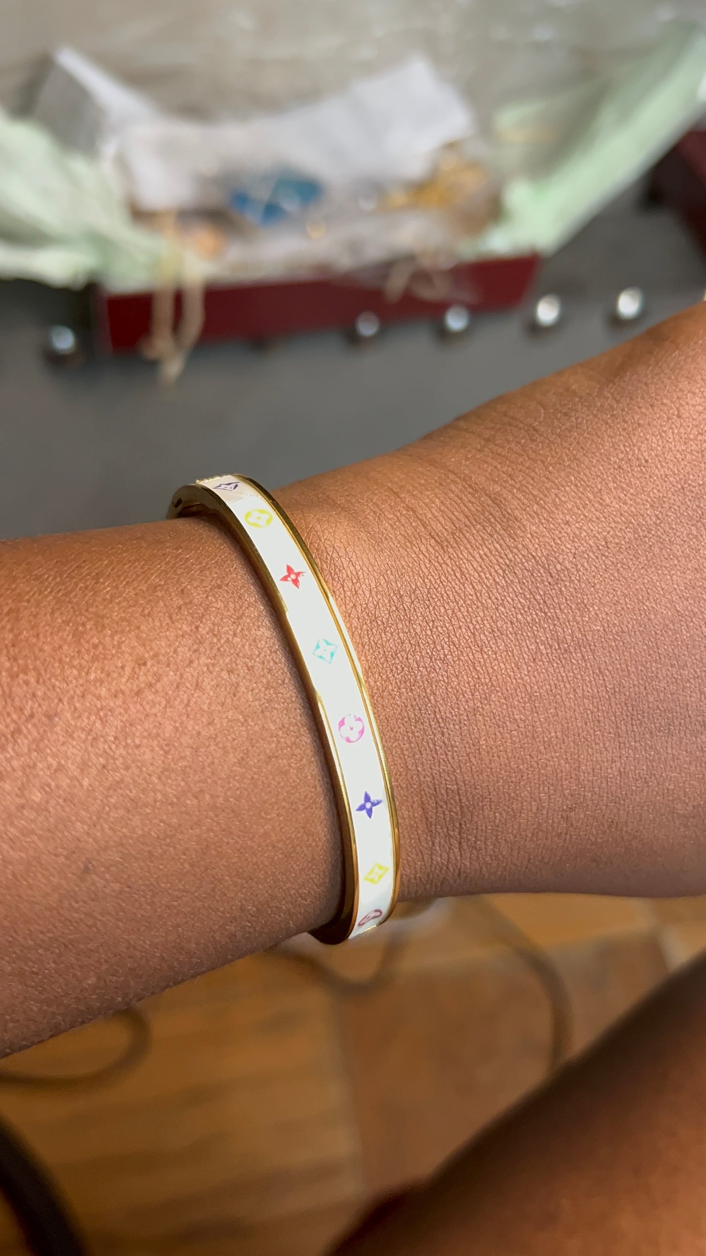 LV multi colored Bangle