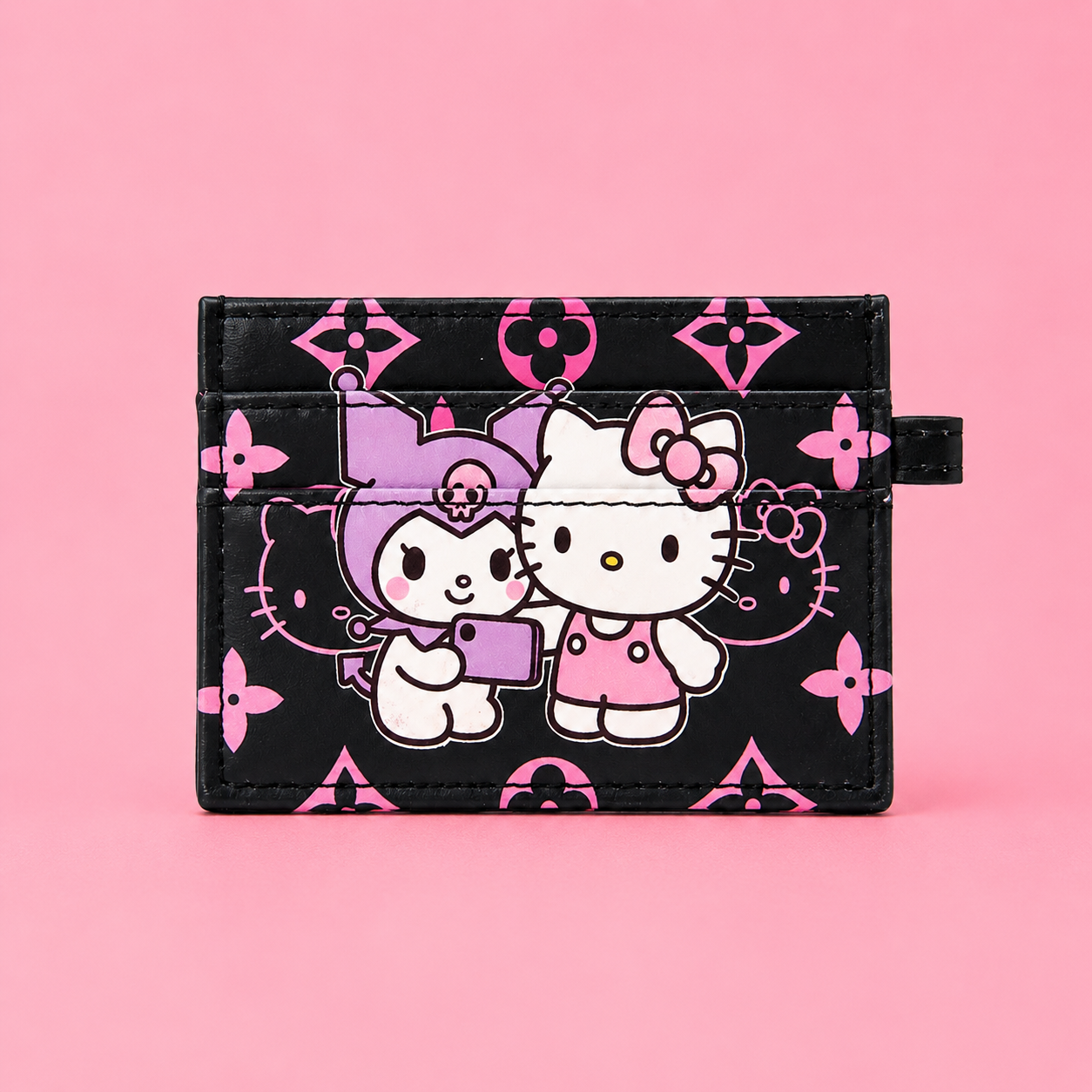 Hello kitty and kuromi bag set with matching card holder