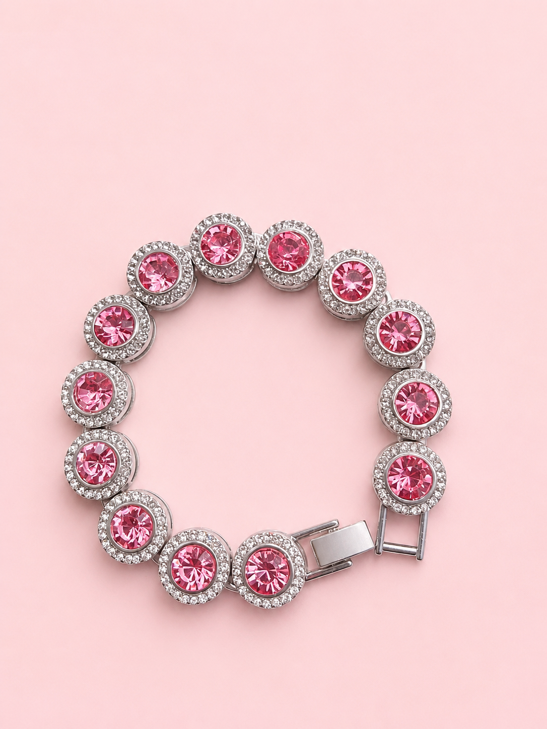 Pink halo bracelet