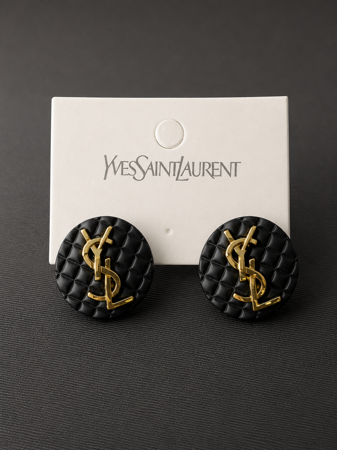 YSL Pink Stud Earrings