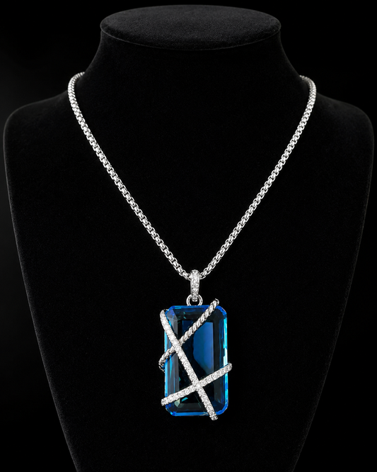 David yurman blue crystal necklace
