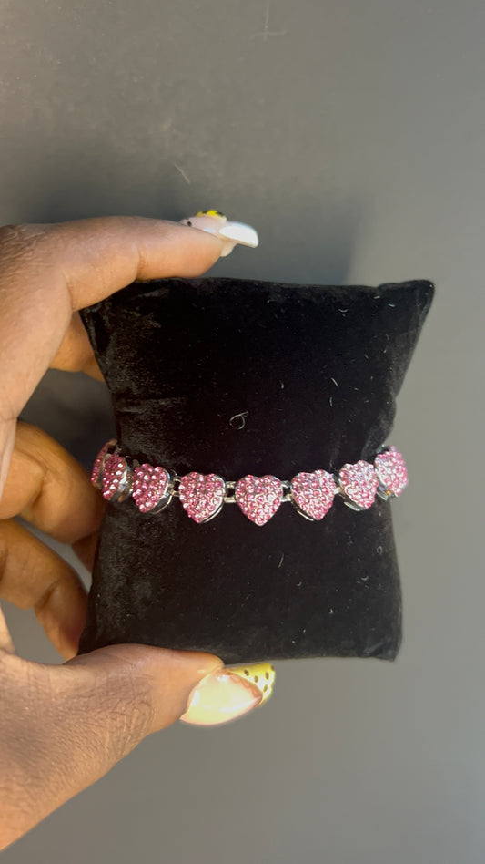 Pink Princess Heart bracelet