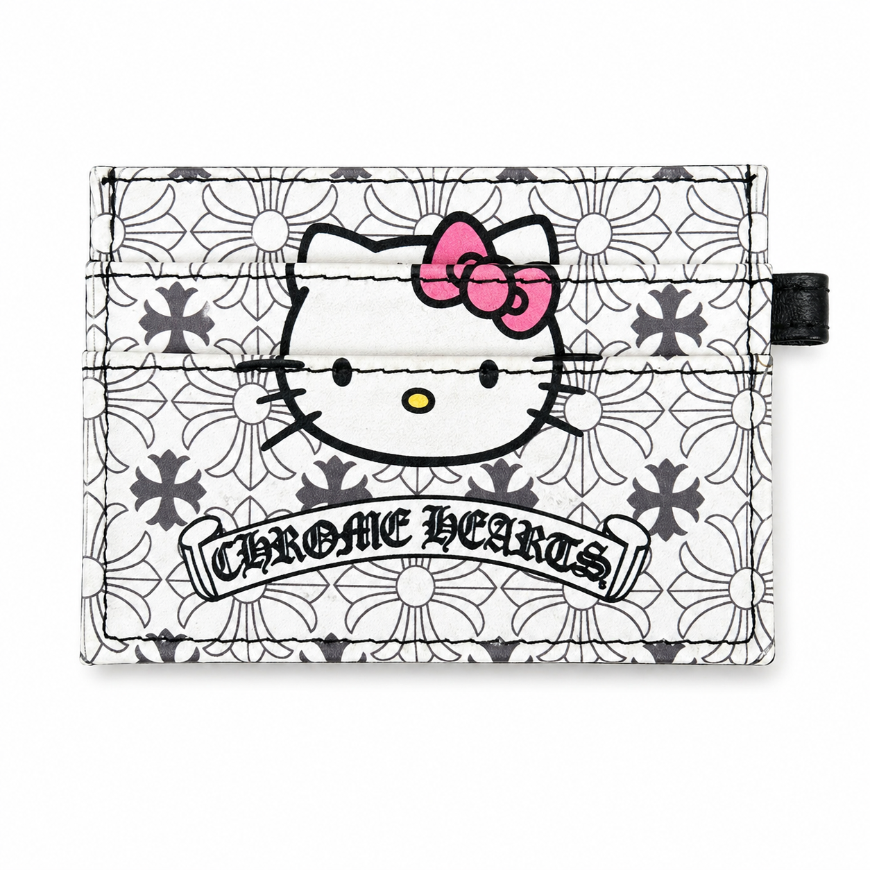 Hello Kitty Chrome Luxe Card Holder – Designer Inspired Wallet 🤍💖