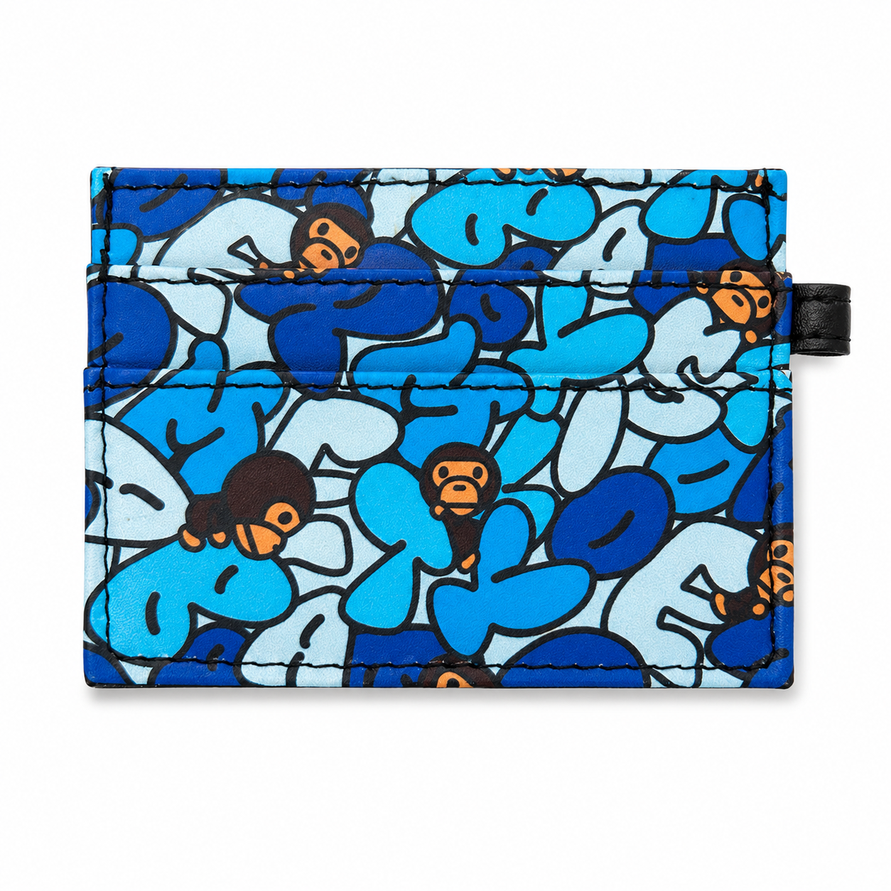 Blue Bape Luxe Card Holder – Designer Inspired Mini Wallet 💙✨