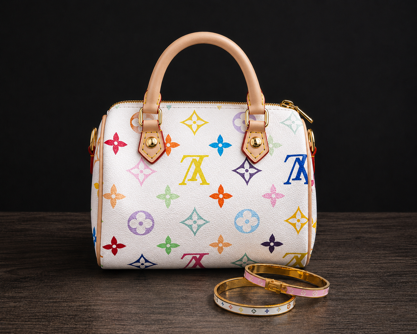 Nano Multi color LV Purse dust bag included