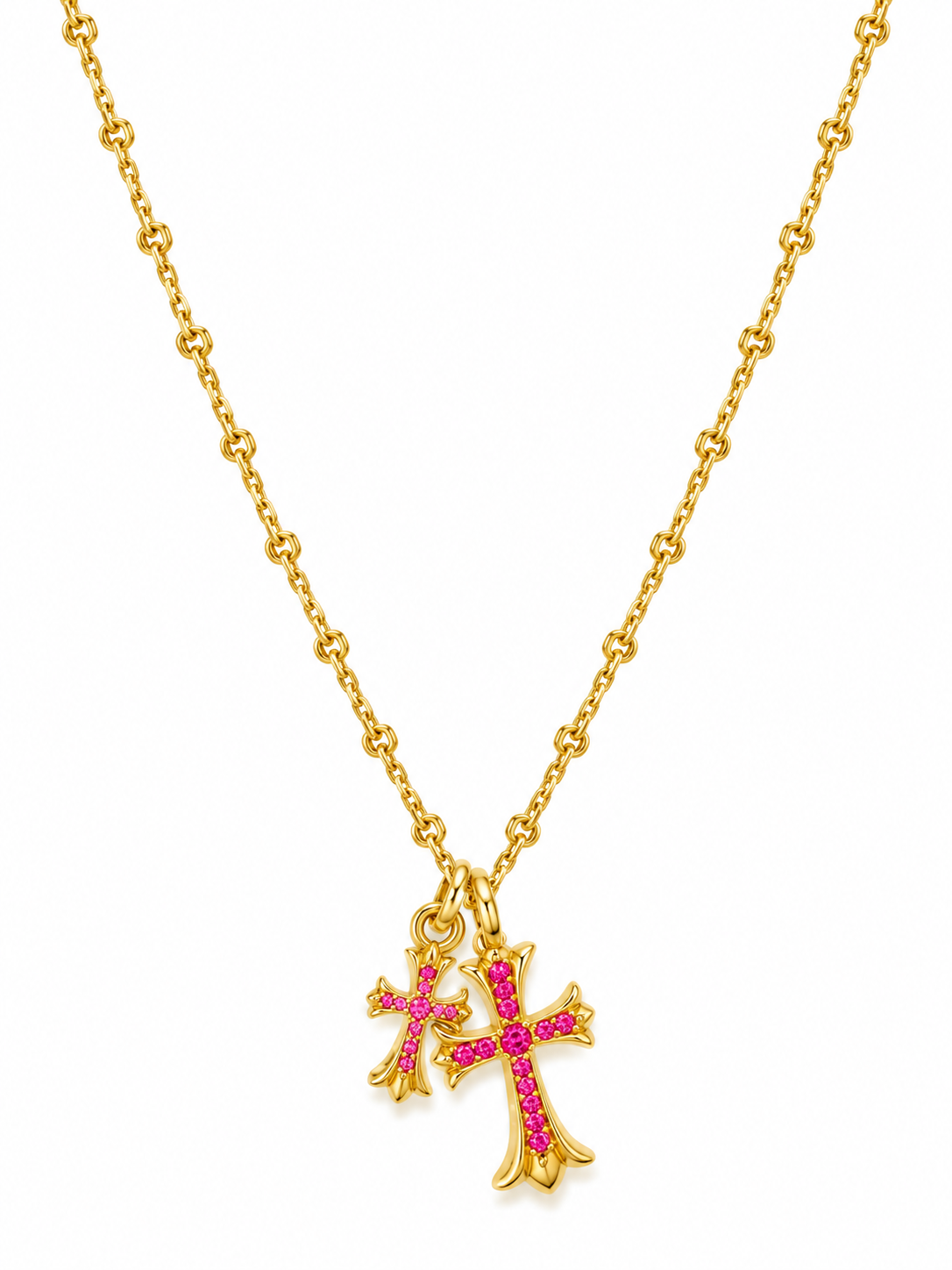 Pink Chrome  Inspired necklace
