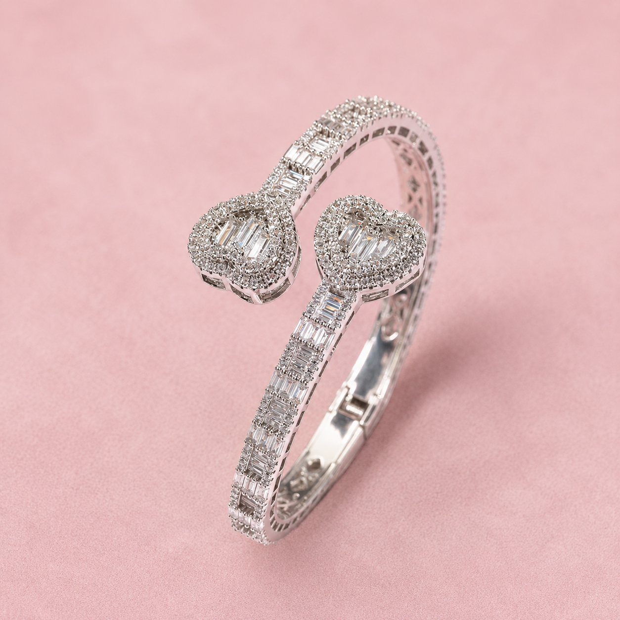 Princess Diamond Heart Bangle