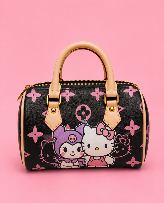 Hello kitty and kuromi bag set with matching card holder