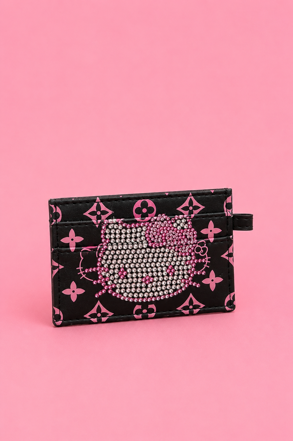 Hello Kitty Luxe Rhinestone Bag with matching card holder